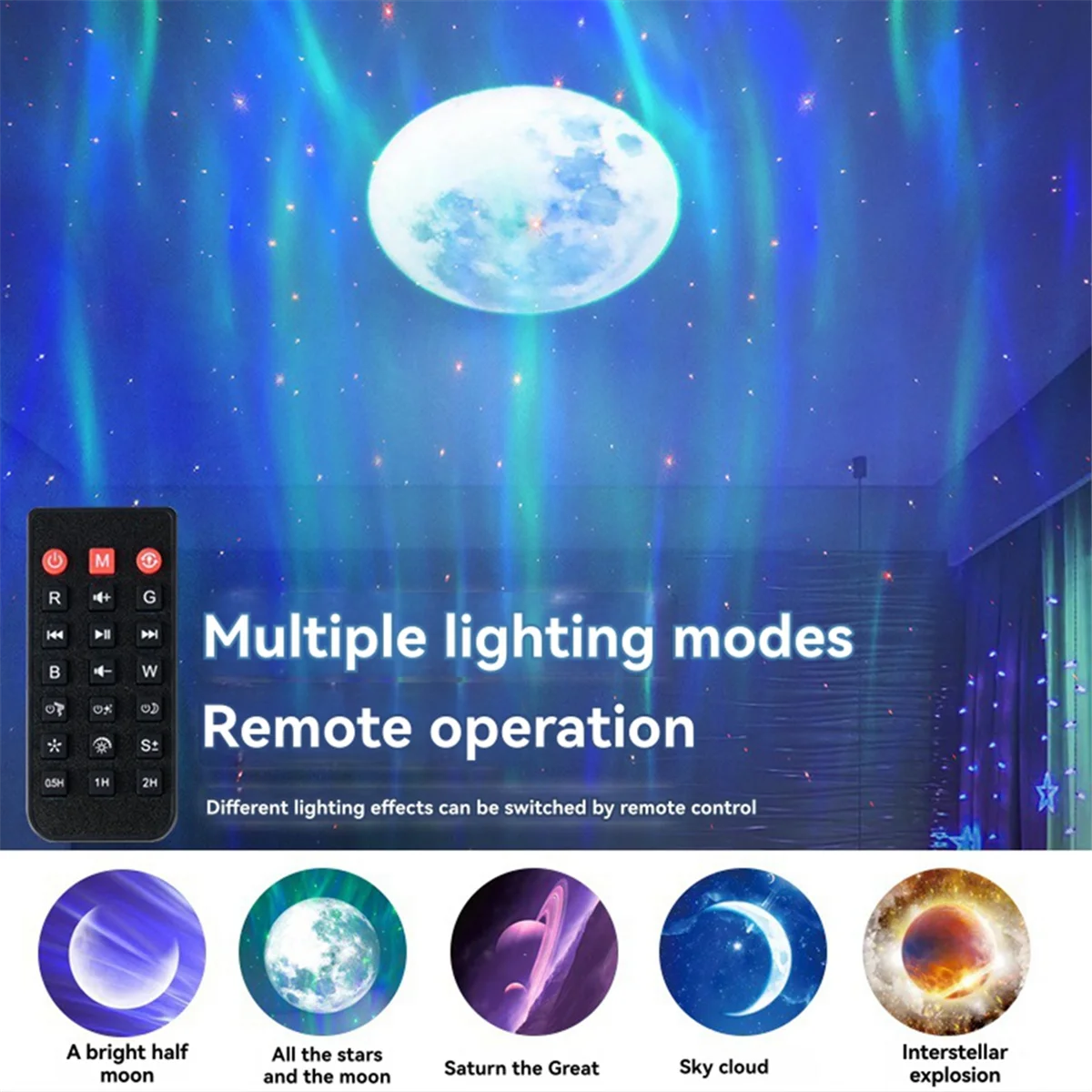 

B53CC Starry Projection Lamp Rechargeable Night Light Overhead Romantic Bedside Atmosphere Bedroom Gift