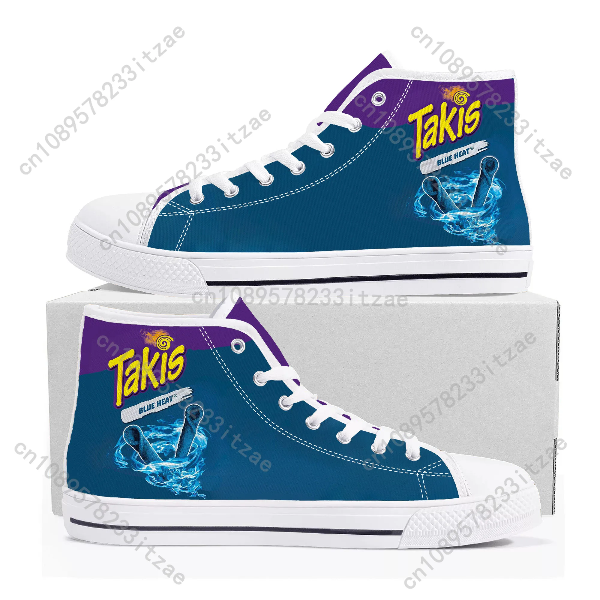 

Funny Chips Takis Food Snack High Top Sneakers Mens Womens Teenager High Quality Canvas Sneaker couple Casual Shoe Custom Shoes