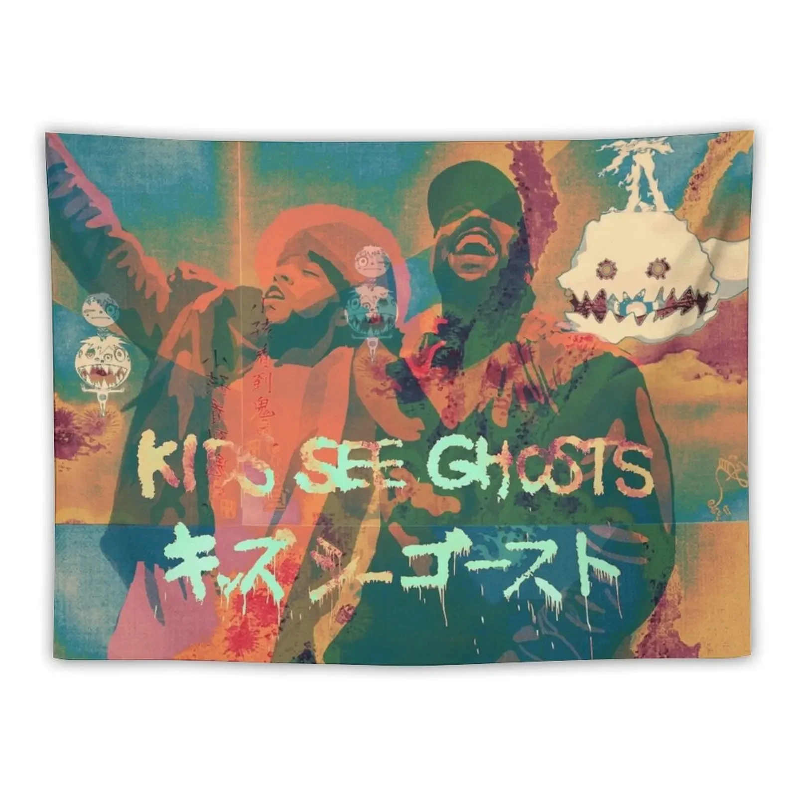 

Kids see ghosts Tapestry Japanese Room Decor Things To The Room Wallpaper Bedroom Decoration For Bedroom Tapestry