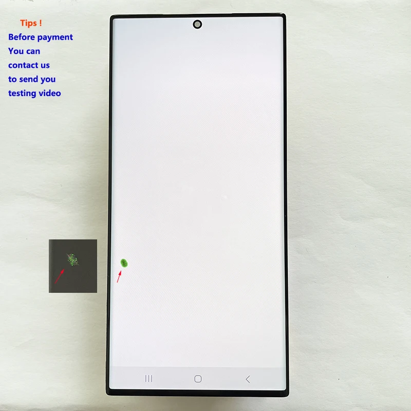 NONE AMOLED 6,8 Zoll mit Defektpunkt für Samsung Galaxy S23 Ultra LCD S918 S918B S918U Display Touch Digitizer Montage 9