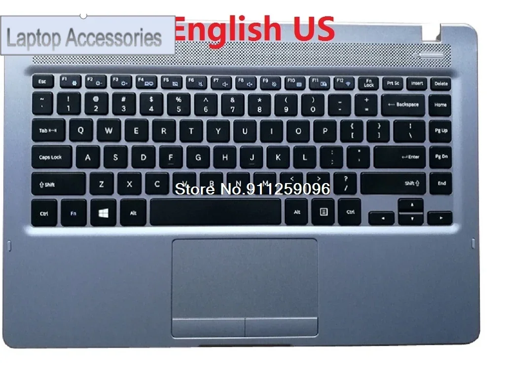 HJ Laptop PalmRest&keyboard For Samsung NP300E4M 300E4M 300E4M-K01 Brazil BR Korea KR English US Touchpad