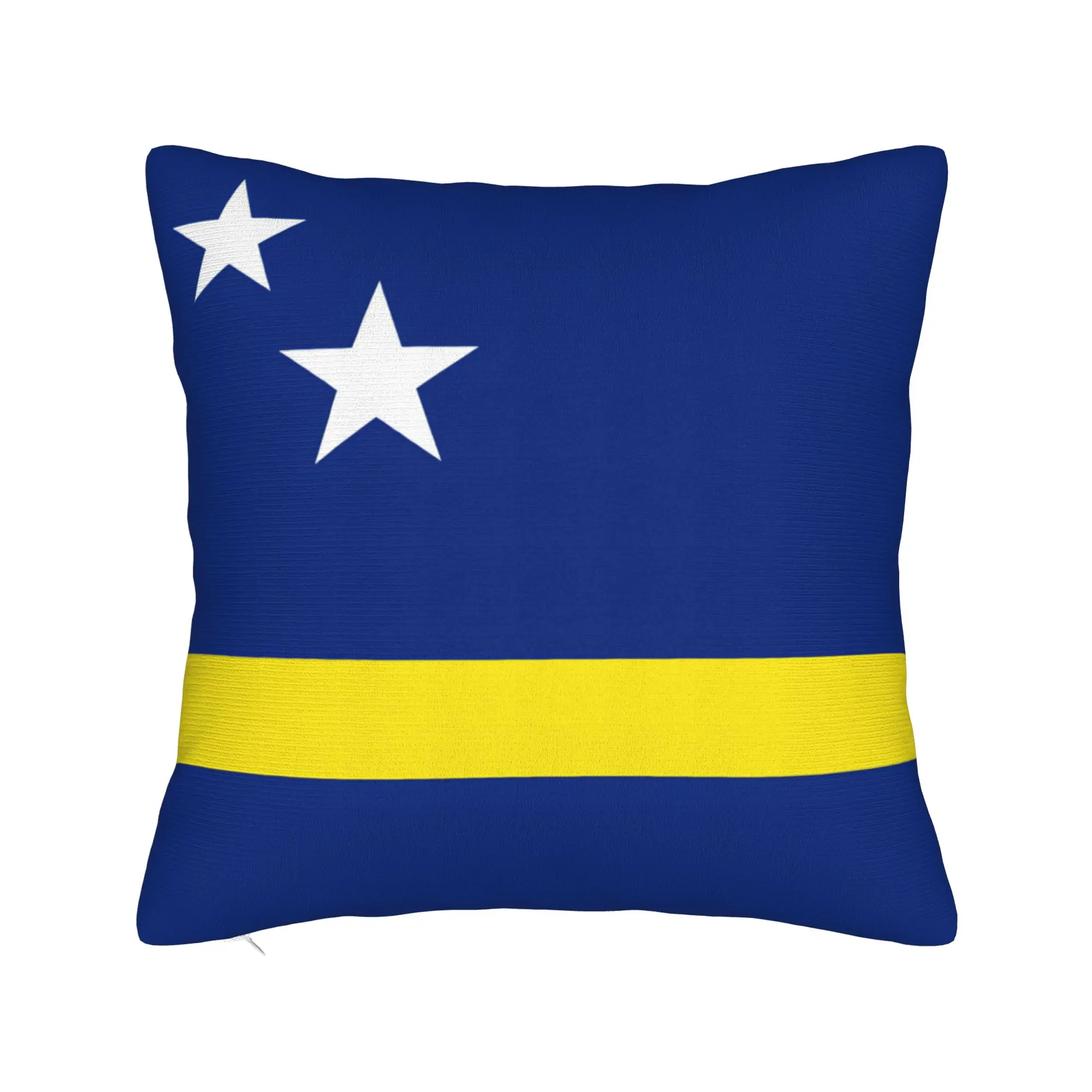 Flag Of Curacao Soccer Football Square Pillow Cases  Cushion Covers Customized Polyester Decorative Pillowcase for Bed 18