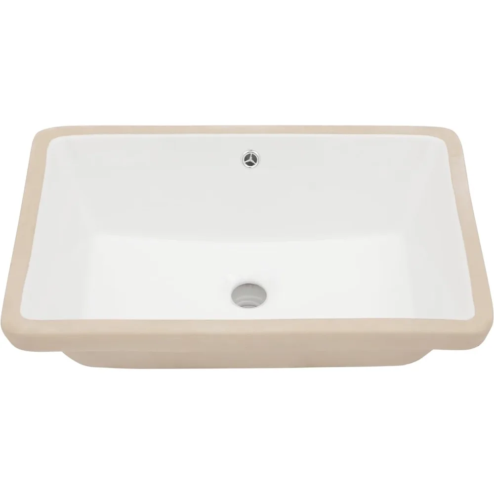 

With Overflow Bathroom Furniture Undercounter Bathroom Sink Modern White Ceramic Vanity Container Sink Countertop Fixture Home