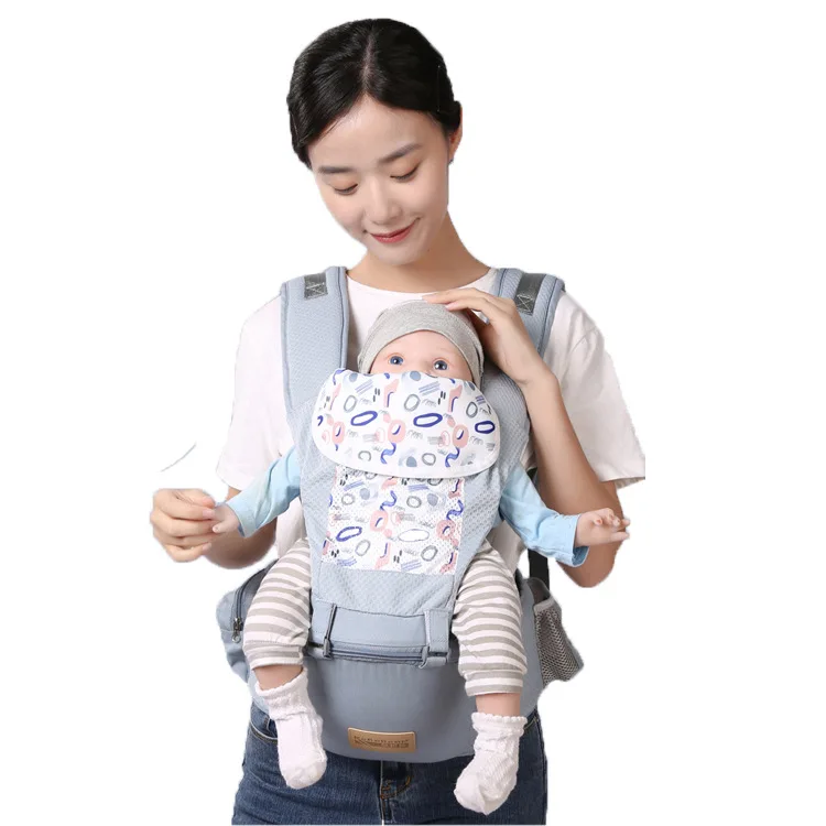 New Breathable Pure Cotton Baby Shoulder Strap with Baby Waist Stool Shoulder Strap Baby Carrying Device Mother Baby Products