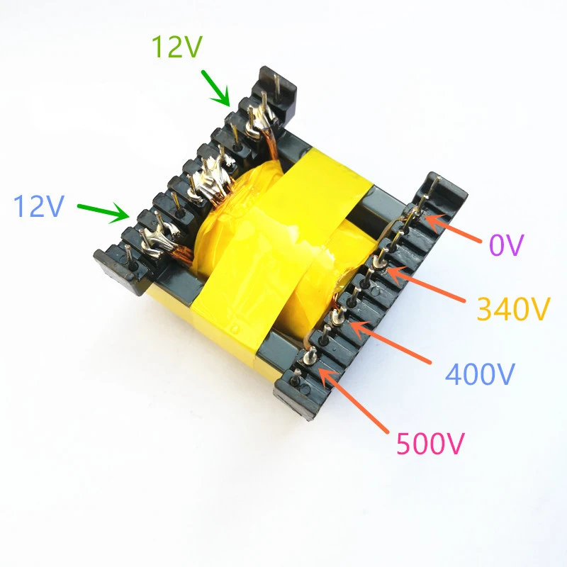 EC49 600W Push pull high frequency transformer for inverter 12V boost 340v 400V 500V