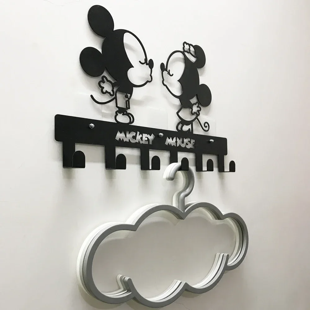 INS Cartoon Free Nail Iron Hanger Children Room Decoration Clothes Metal Hanger Wall Hanging Porch Door Coat Rack Hook For Baby