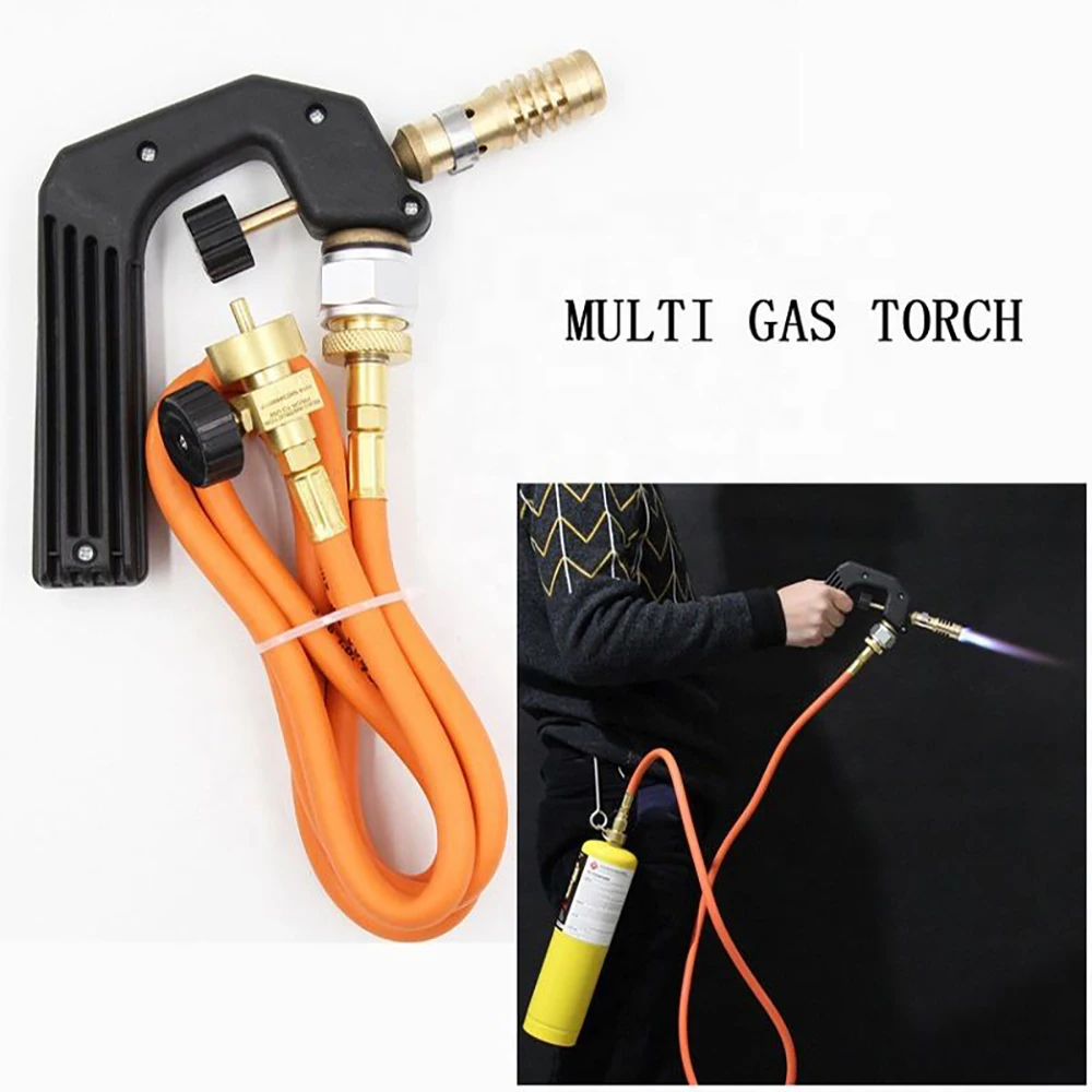 High Temperature Resistant Brass Welding Torch Map Gas Propane Flame Gun Valve Gas Welding Welding Flame Retardant Welding Gun