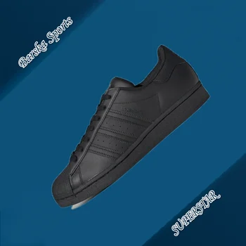 adidas Originals SUPERSTAR bequeme, rutschfeste, abriebfeste Low-Top-Boardshorts (schwarz und weiß), Unisex