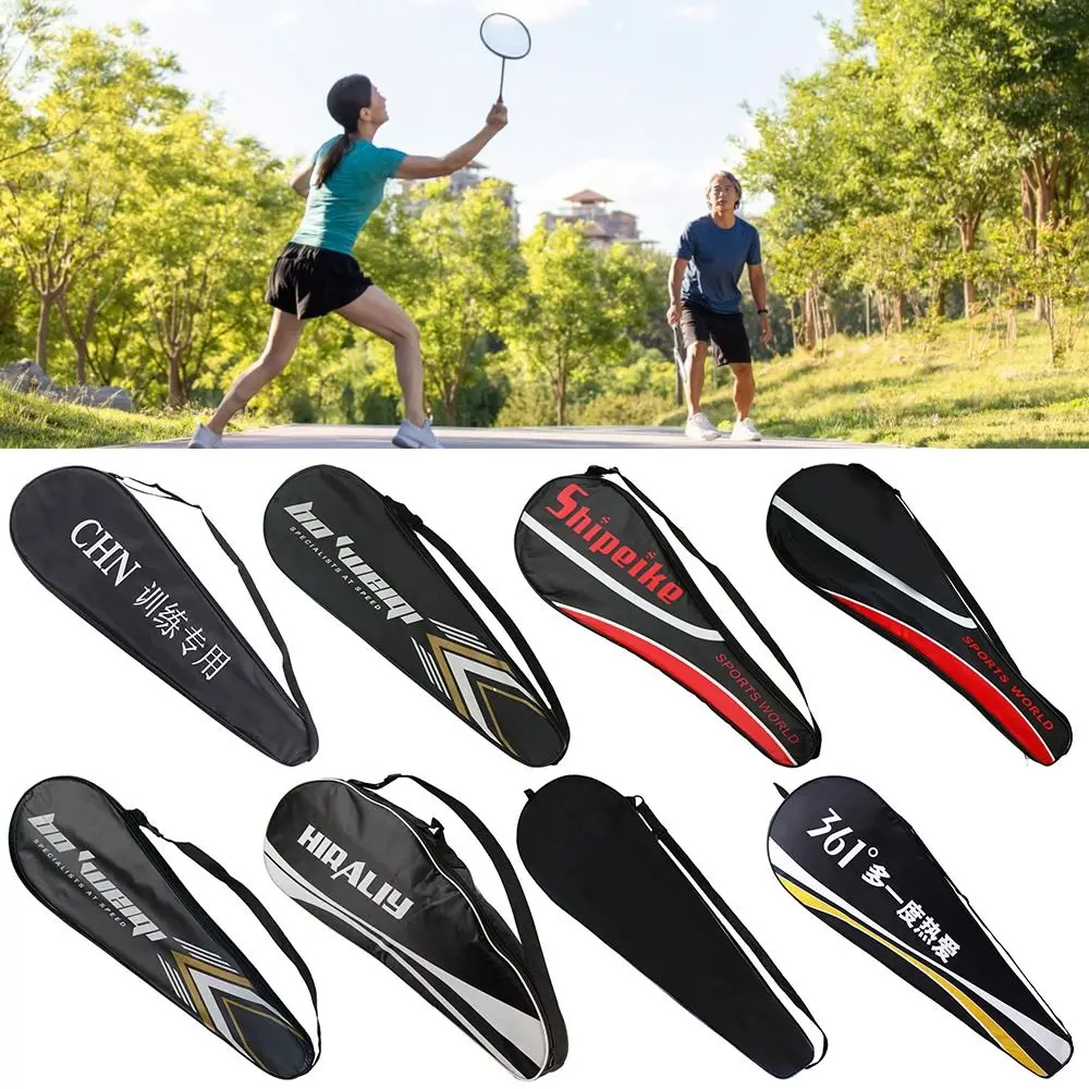 Oxford Badminton Rackets Bag Durable Professional Waterproof Fabric Racquet Pouch Indoor Outdoor Multicolor Protective Cover