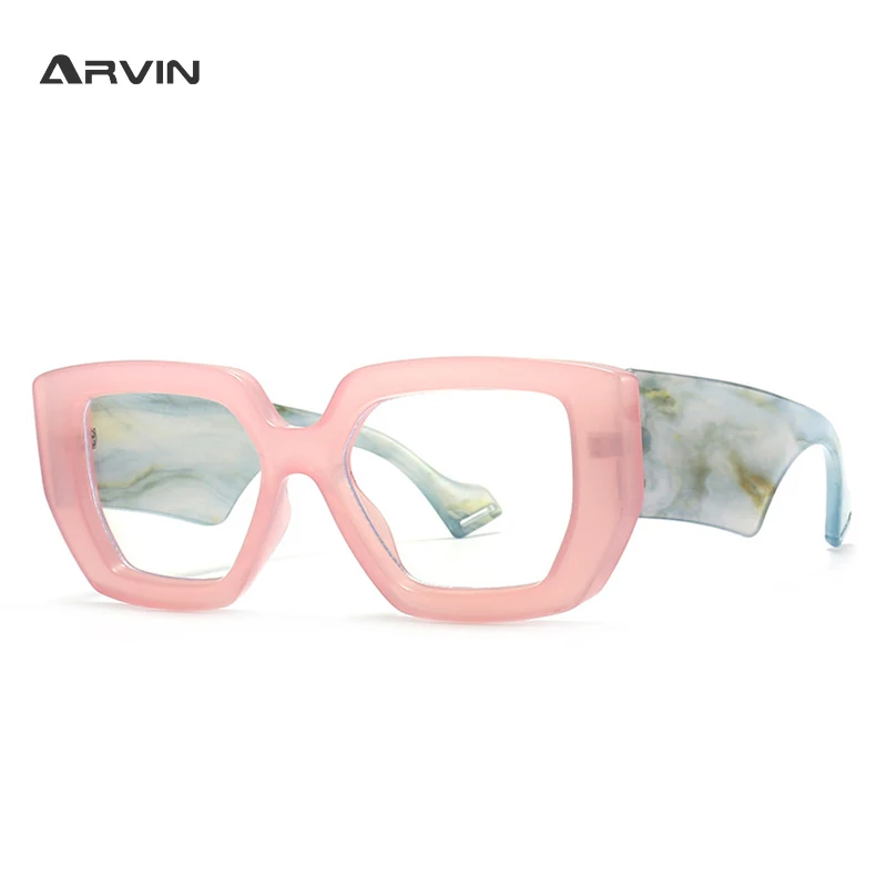 Fashion Colorful Square Women Glasses Frame New Brand Black Anti-blue Light Computer Eyeglasses Frame Female Shades