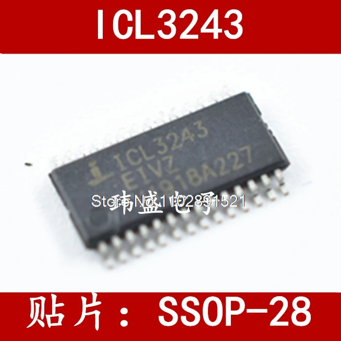 

(10PCS/LOT) ICL3243EIV2 ICL3243ECAZ ICL32 43ECAZ SSOP-28 ICL3243