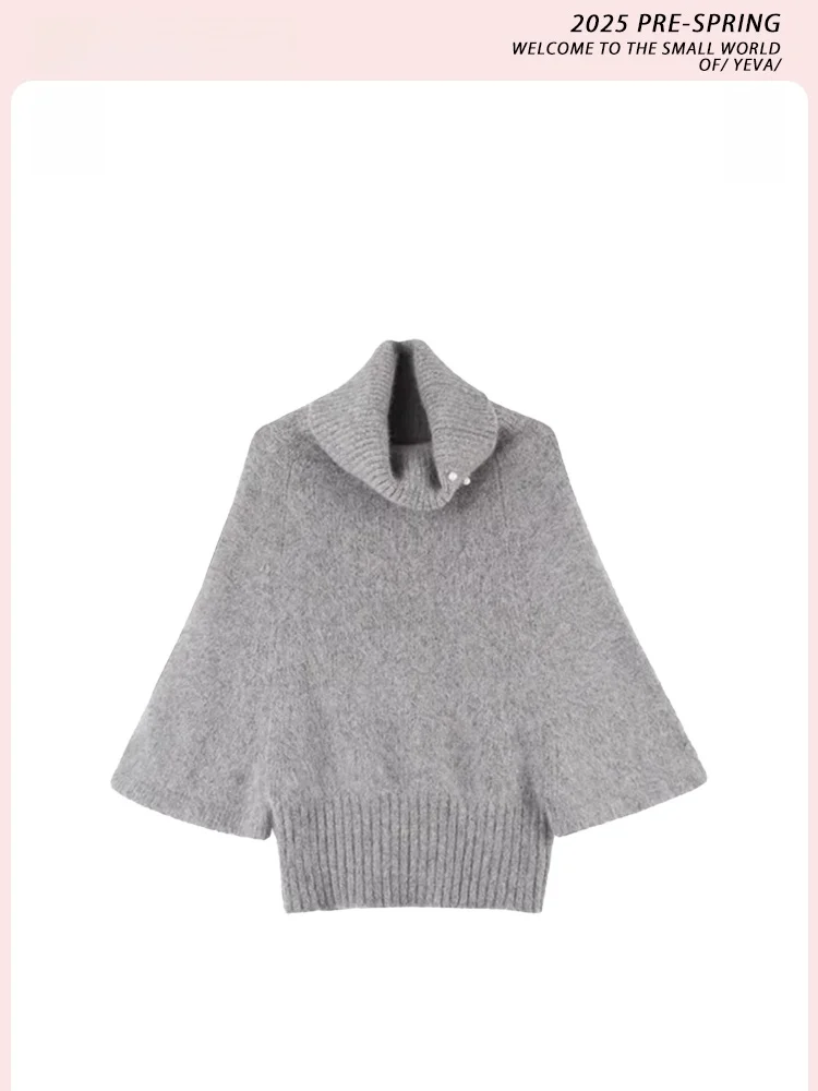 ele-faionable-overhead-sweater-lazy-high-end-feeling-bear-velvet-cloak-knitted-women's-wear-casual-loose-long-sve