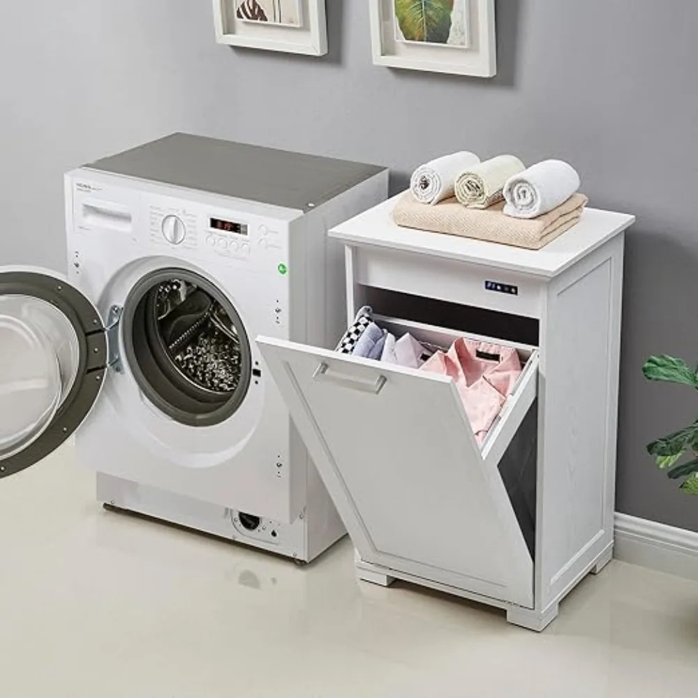 

-Out Laundry Sorter Cabinet/Wooden Out Trash Cabinet, with Negative ion and deodorizing unction to Ensure The Cleanlino The Kitc