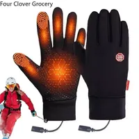 Winter Warm Rechargeable Electric Liner Heated Gloves Outdoor Riding Skiing Motorcycling Gloves Cycling Accessories Hand Warmer