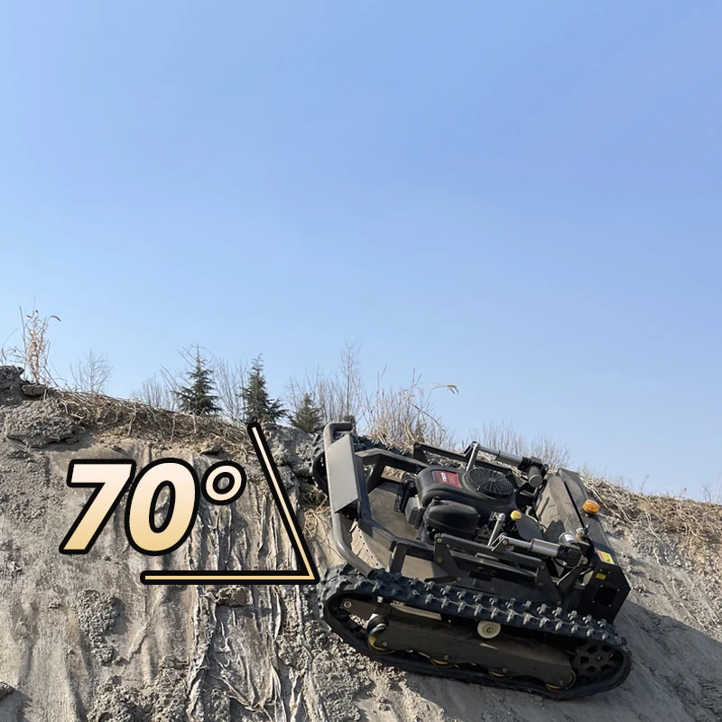 PRODUCT-Industrial Remote Control Crawler Mower Track Lawnmower   16/22HP 4-STROKE