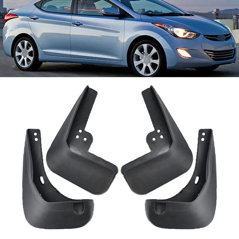 Set Fender Splash Protection for Hyundai Elantra 2011 - 2016 15 Fender Fenders -