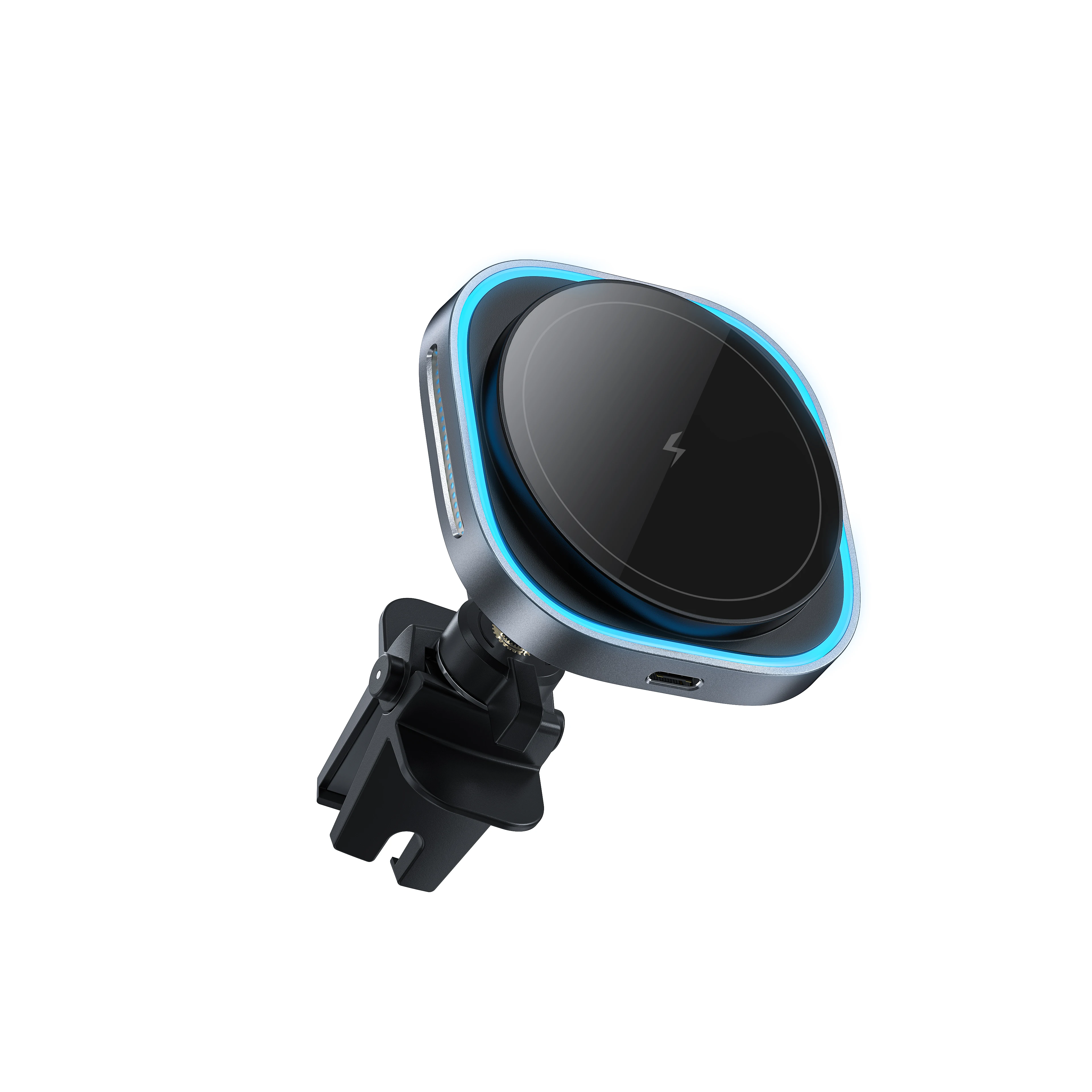 

15w Magnetic Wireless Charger Car Mount Strong Magnetic Fast Charging Car Phone Holder Magnetic Wireless Car Charger