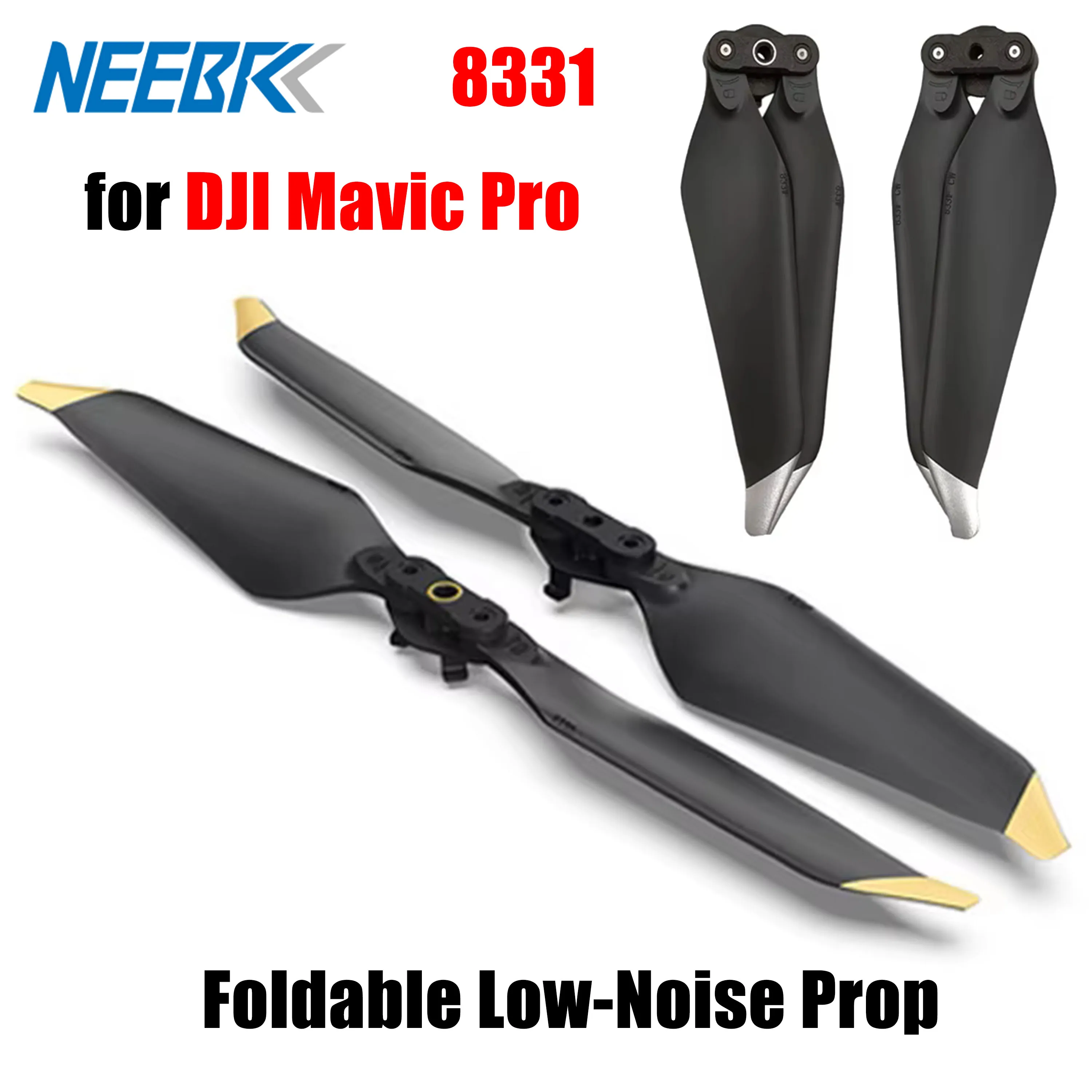 2/4 pares 8331 Drone Prop CW/CCW hoja plegable hélices de reducción de bajo ruido para DJI Mavic Pro Quadcopter accesorios pieza de repuesto