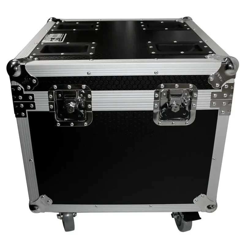 Hard Aluminum Audio Flight Case with Wheels | Heavy-Duty Protective Travel Case for Mixers, Speakers & Audio Equipment
