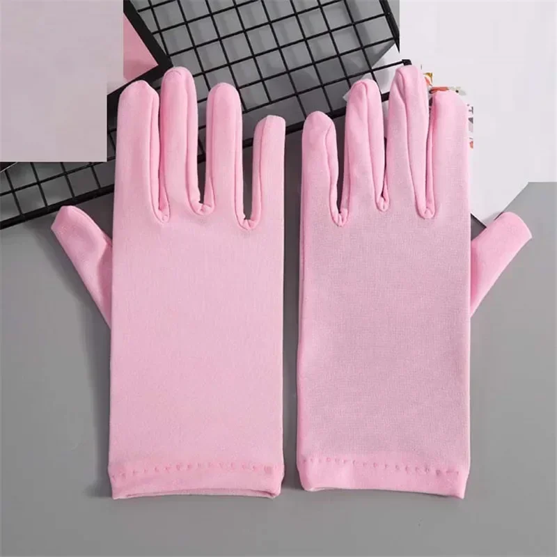 22 cm sexy rekbare elastische korte vingerhandschoenen dames dame bruids bruiloft drama feestaccessoire halloween kostuum cosplay