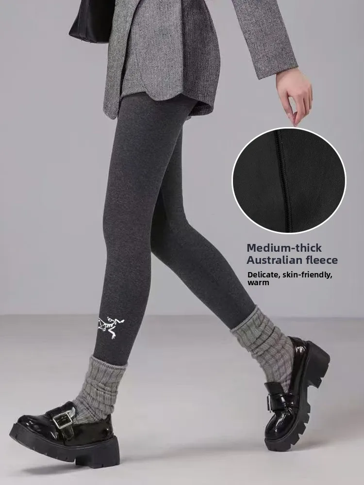 Pantalon de Yoga taille haute doublé pour femme, vêtement d'extérieur, chaud, amincissant, couche de Base, décontracté, neuf pièces, automne hiver