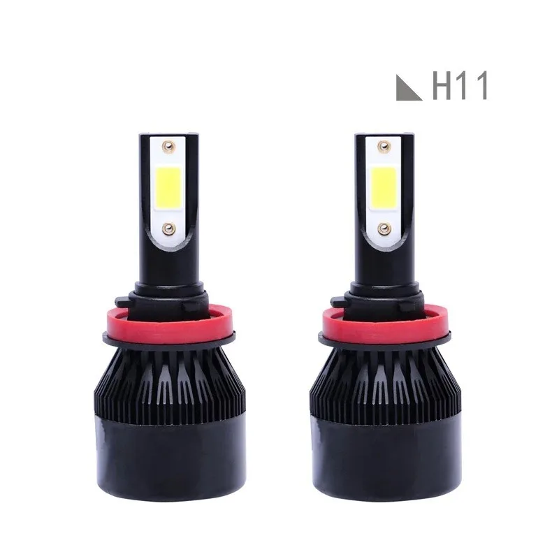 2PCS  H11 LED headlights 20000LM H4 H7 H1 H3 H8 H9 9005 9006 HB3 HB4 6000K automatic fog lights low beam high beam 12V