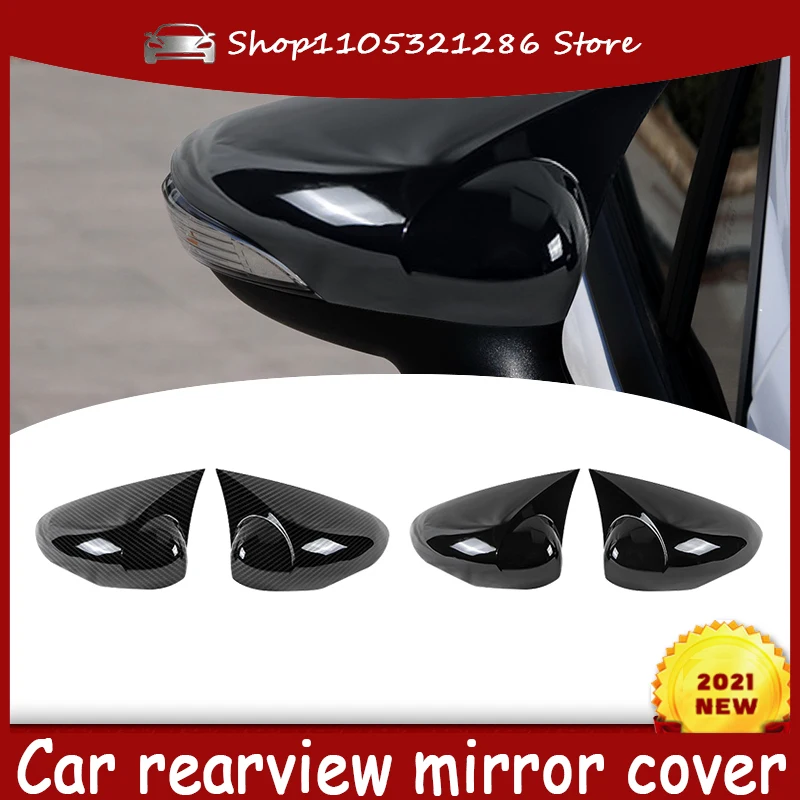 M Style Side Mirror Covers Caps For Ford Fiesta MK7 2009-2018 Rear View Mirror Case Cover Cover Accessories Add On