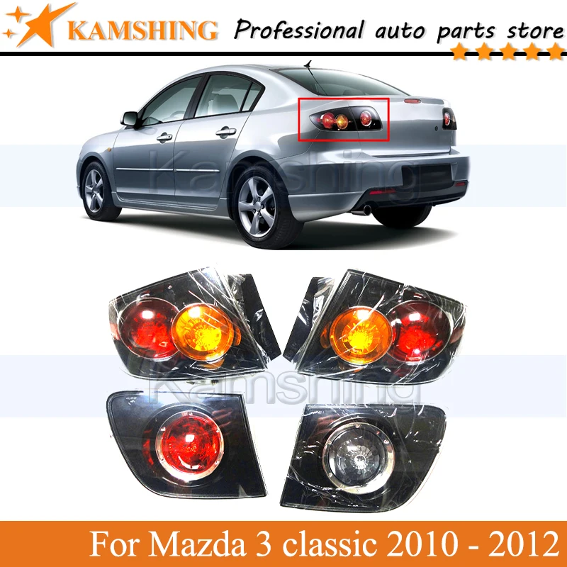 

Kamshing Rear Tail light lamp For Mazda 3 classic 2010 2011 2012 Rear Brake Taillight Tail lamp Headlamp Housing CoverG