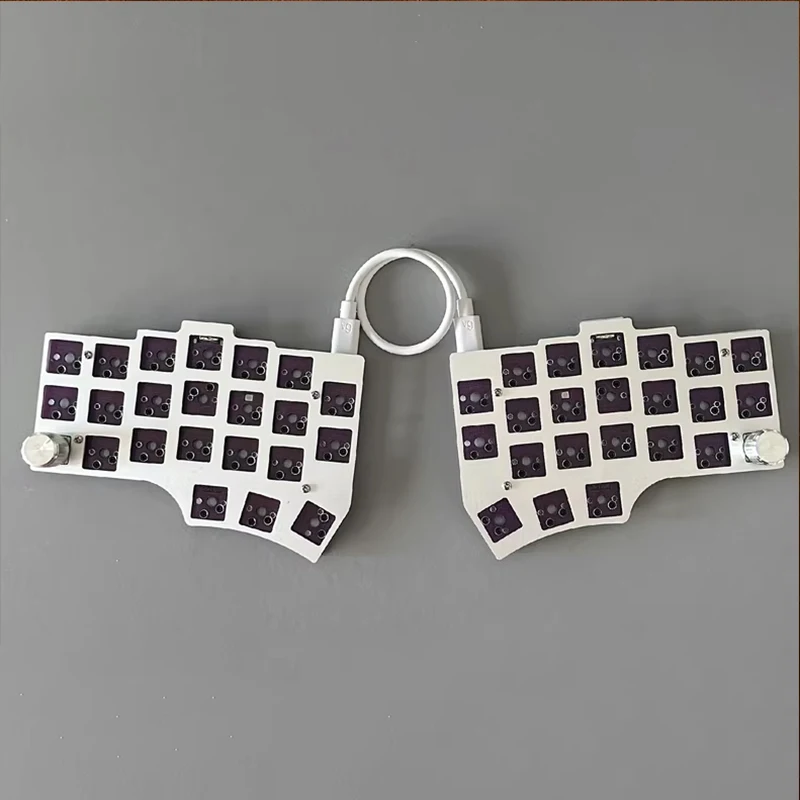 CORNE V4 Split Keyboard Wired Single Mode Hot-swappable Split Keyboard Customized Qmk Vial Key Change Office Mechanical Keyboard
