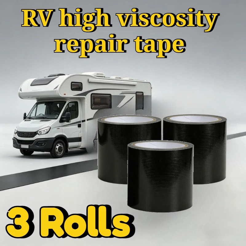 RV Repair Tape 3 Rolls 393in High Viscosity Waterproof Sealant Tape for RV Roof Window Awning Leak Repair, Strong