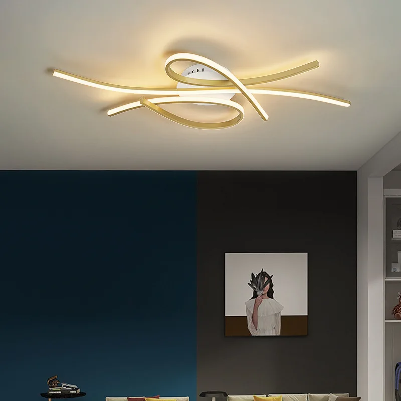 Modern Ceiling Lamp Music Note Creative Personality Art Led Bedroom Dining Room Living Room Lamp Post Modern Simple Room Decor