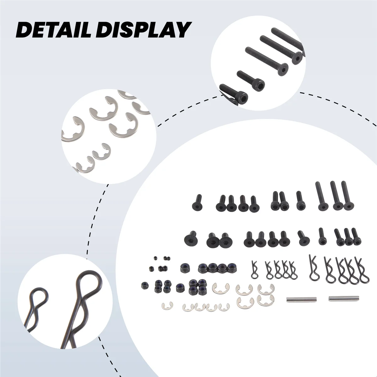 Juego de reparación de tornillos Y04A, kits de reparación para piezas de coche Rc Rovan Km 1/5 Baja 5B 690111