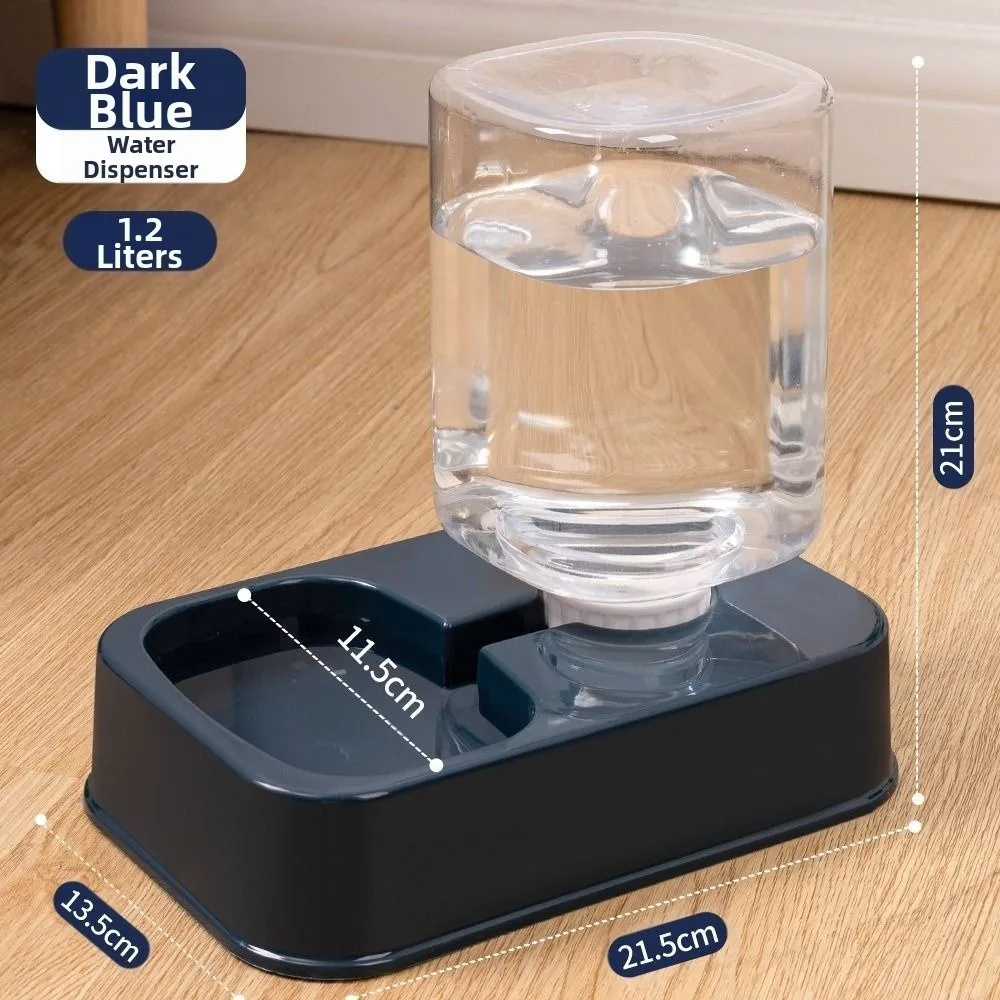 1.2L/1.5L الحيوانات الأليفة التلقائي المغذية سعة كبيرة 2 أنماط القط الكلب موزع المياه المغذية مجموعة 3 ألوان البلاستيك #2