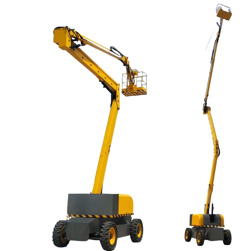 Mobile Trailer Mounted Platform Curved Arm Elevator Articulated Boom Lift