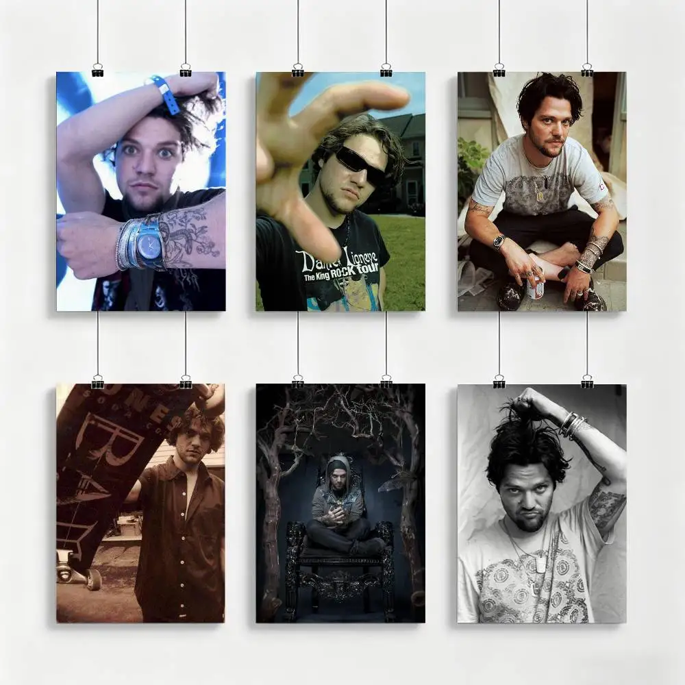 B-Bam M-Margera Poster Waterproof Wall Art Sticker For Bar Living Room Vintage Decor Print