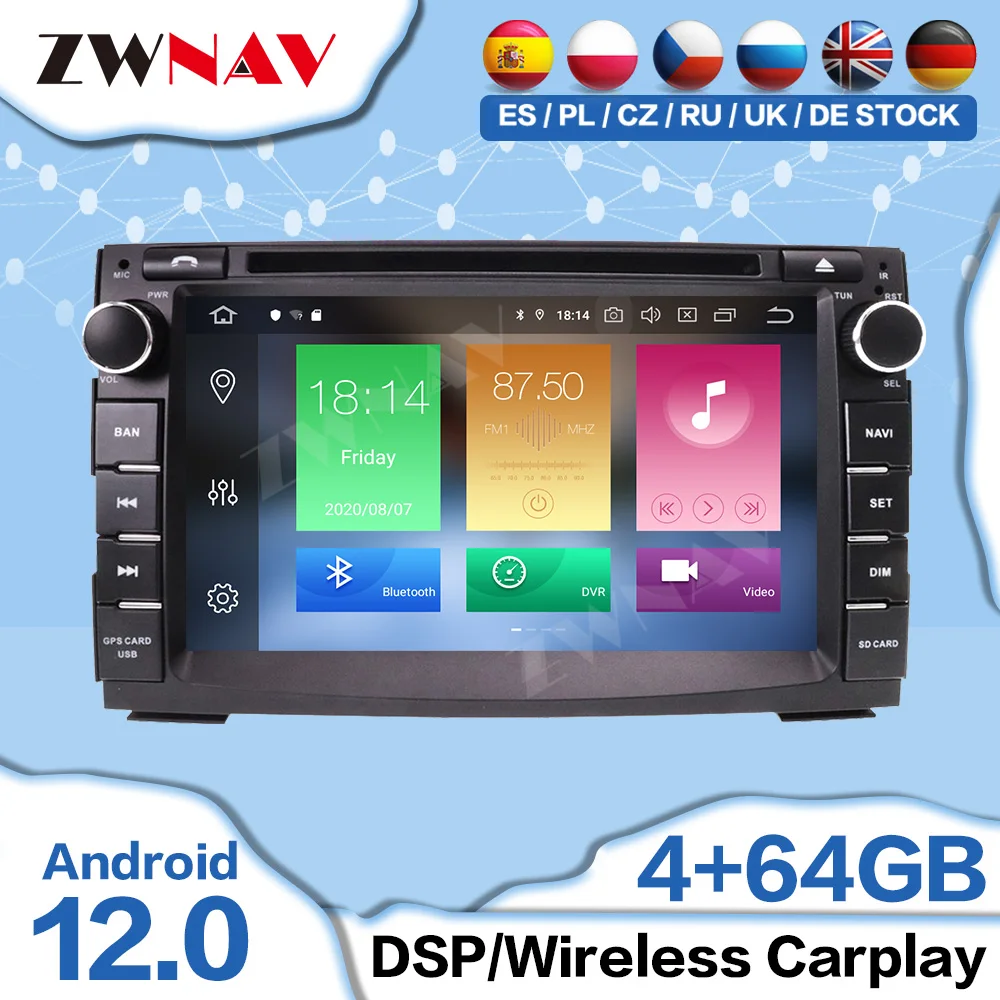 

For KIA Venga Ceed 2009-2017Android Car Radio 2 Din Carplay Automotive Screen Multimedia Auto GPS Audio Head Unit Autoradio DSP