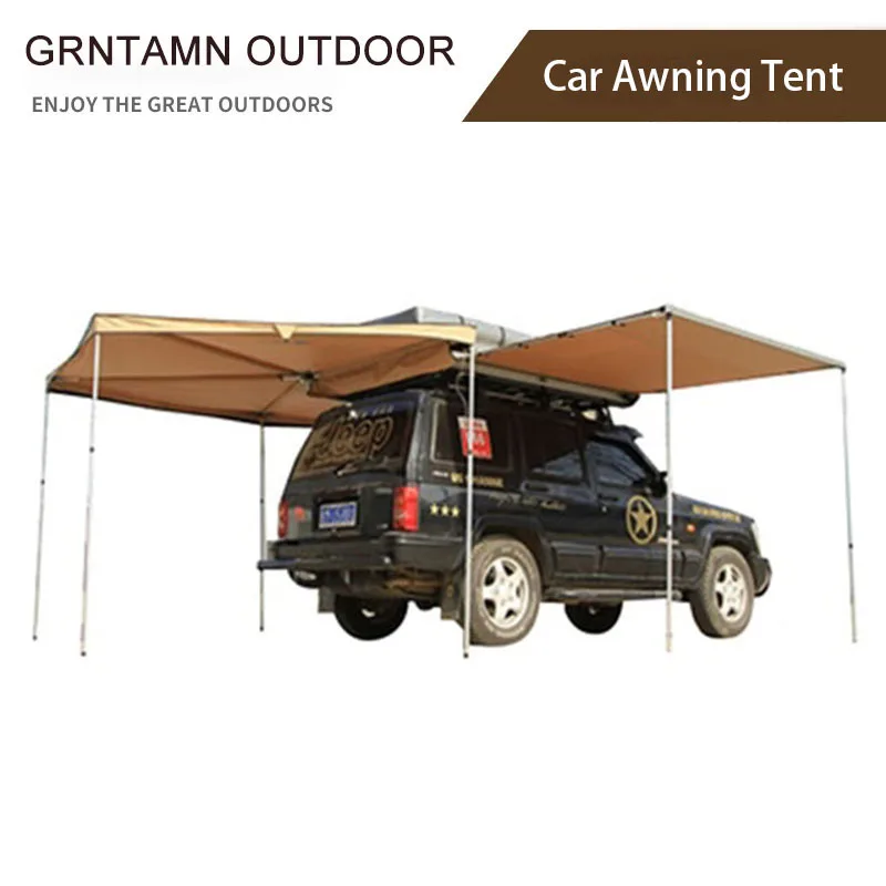 GRNTAMN-Car Sector Awning Side Rooftop Tent, Sun Shelter Designed for Vehicle with Roof Rack- Right Hand Driver Side Awning