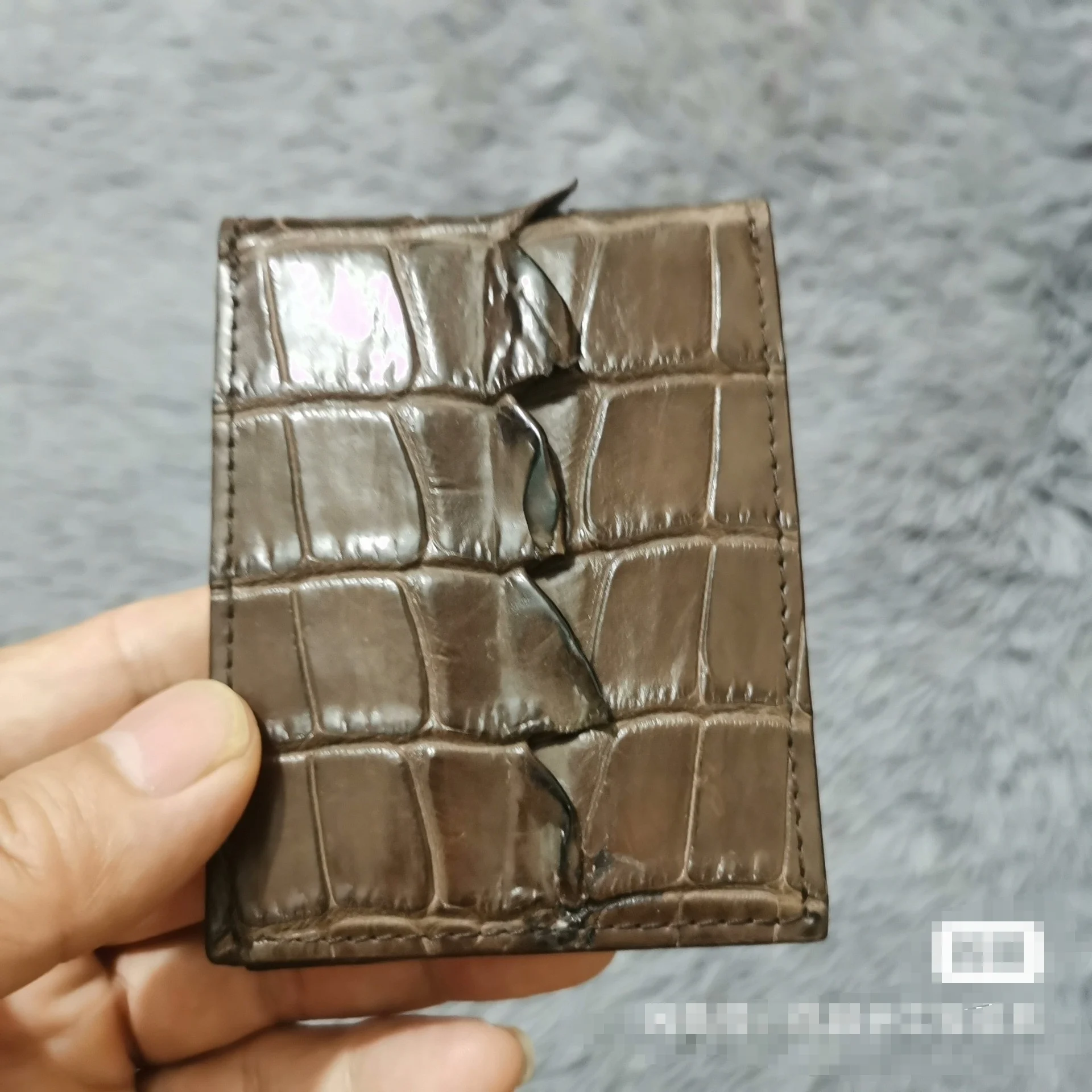 2026 New Crocodile Leather men's Card Bag Fashion Leisure Genuine Leather Multi Card Holder Bag 45