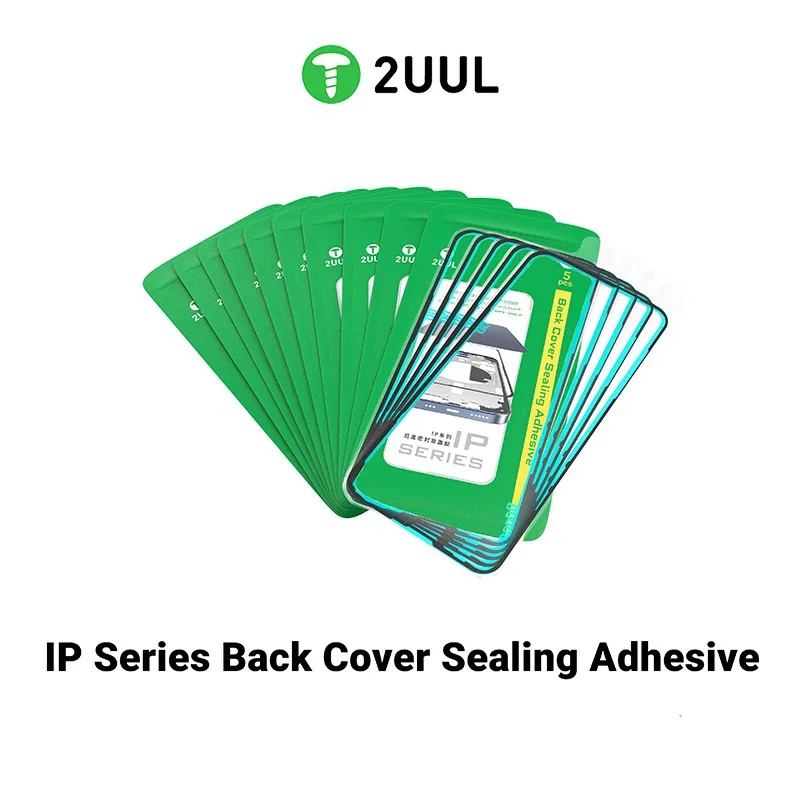 2UUL (5pcs/Pack) Back Cover Sealing Adhesive for iP14-17 Series Mobile Phone Sealing Back Cover Sealing Adhesive