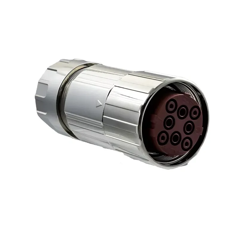 for M40 Female Straight Metal Connector Electric Round Waterproof Aviation Plug