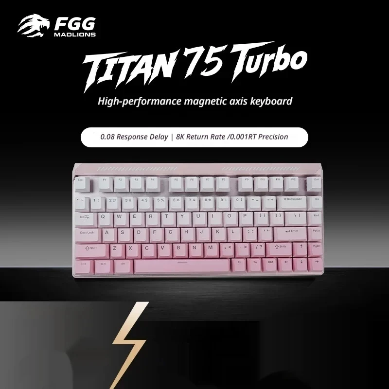 NEW FGG MADLIONS TITAN 75 Turbo 75% Wired Hall Effect Keyboard 8K Polling 0.08ms Latency Magnetic Switch for FPS Esports