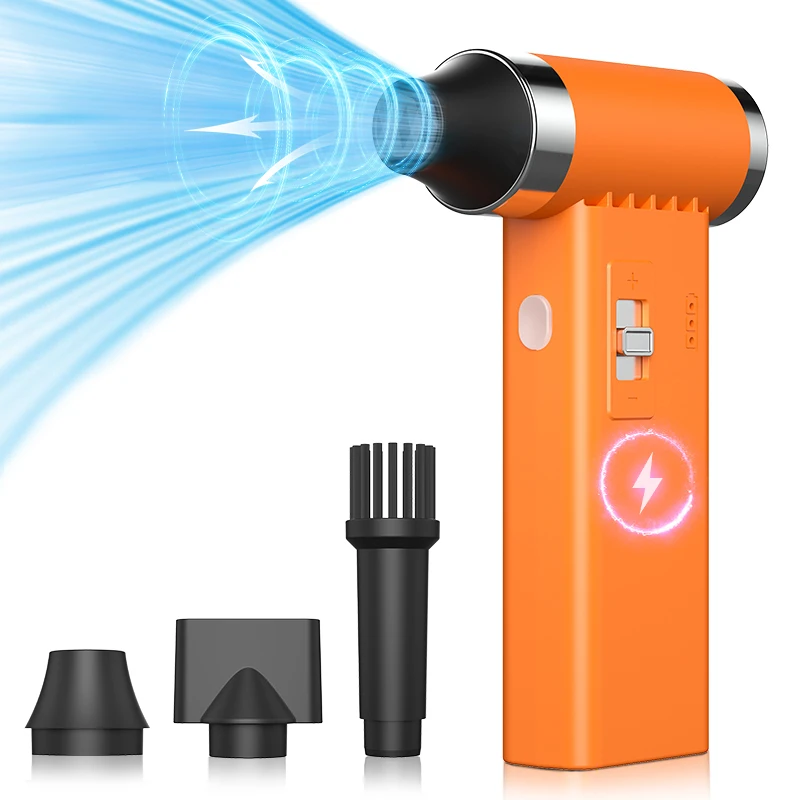 

110000RPM Mini Violent Fan Electric Air Duster Super Turbo Jet Fan Multi functional Dust Air Blower Car Keyboard Cleaning Tools