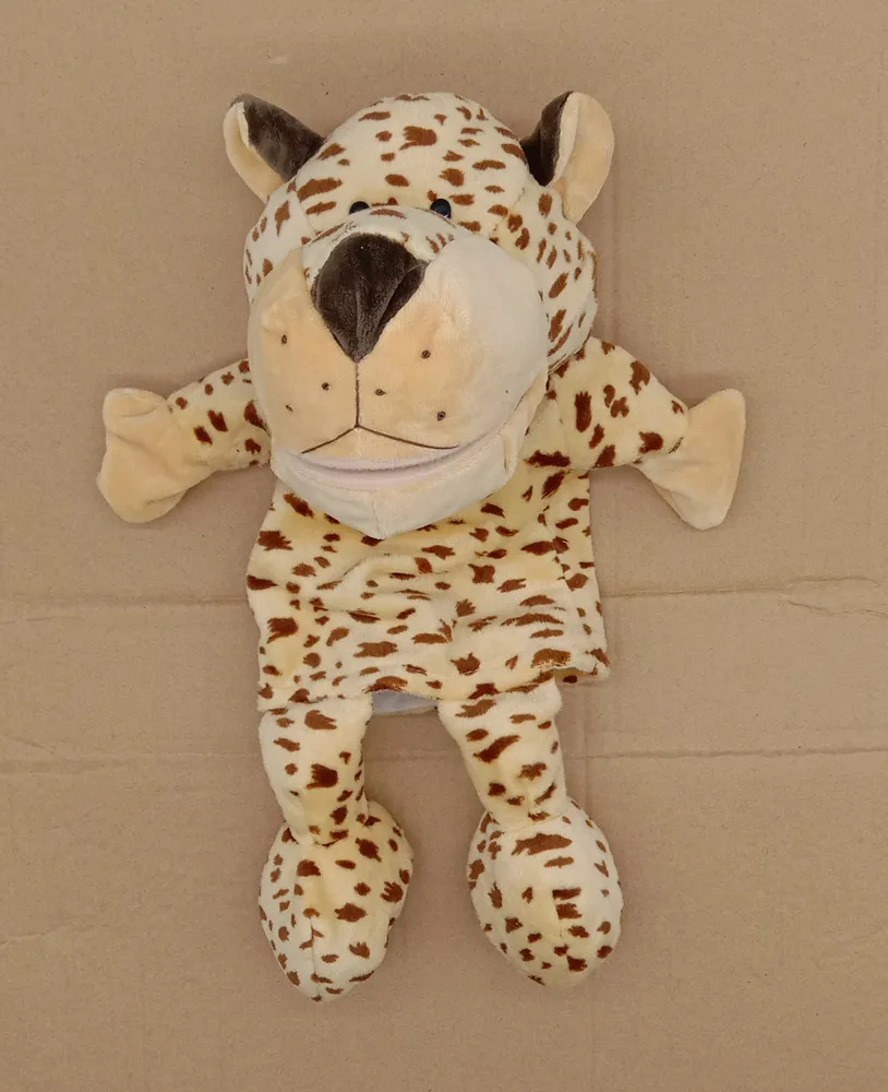 35cm Cartoon Tier Handpuppe eltern-kind-Spiel Puppe Löwe Elefant Schwein Beschwichtigen Spielzeug Geburtstag Geschenke Für Kinder