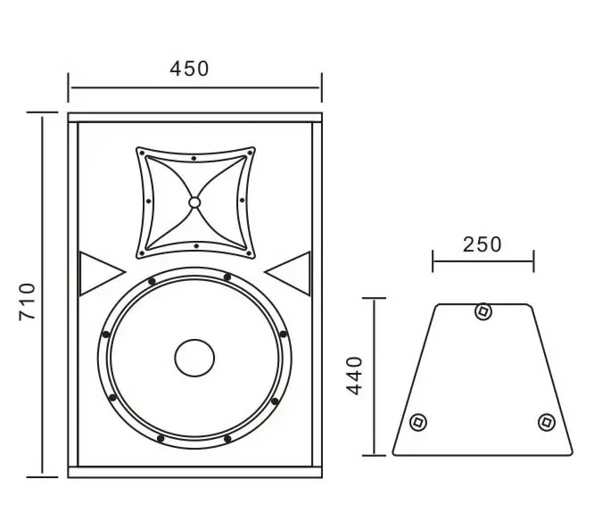 15 inch Portable Dj Powered Speaker Box Pa System Morin DSL-15