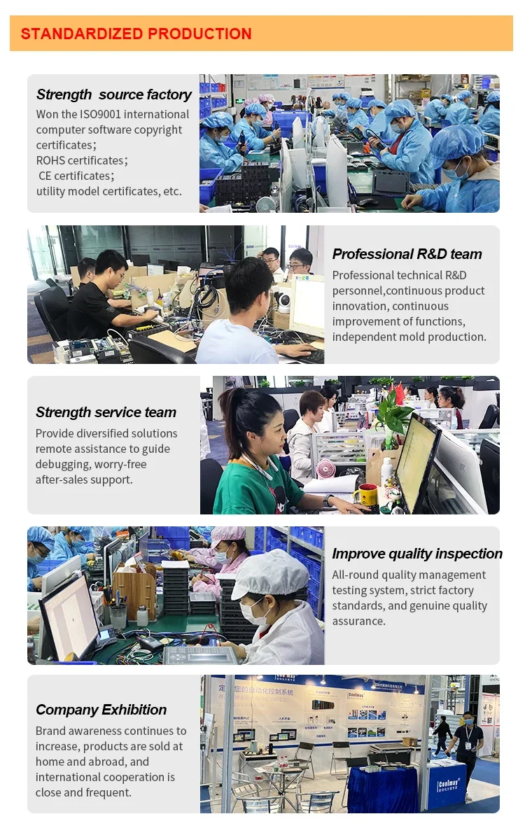 Produsen 12 output relai pengontrol logika terprogram terintegrasi shenzhen plc