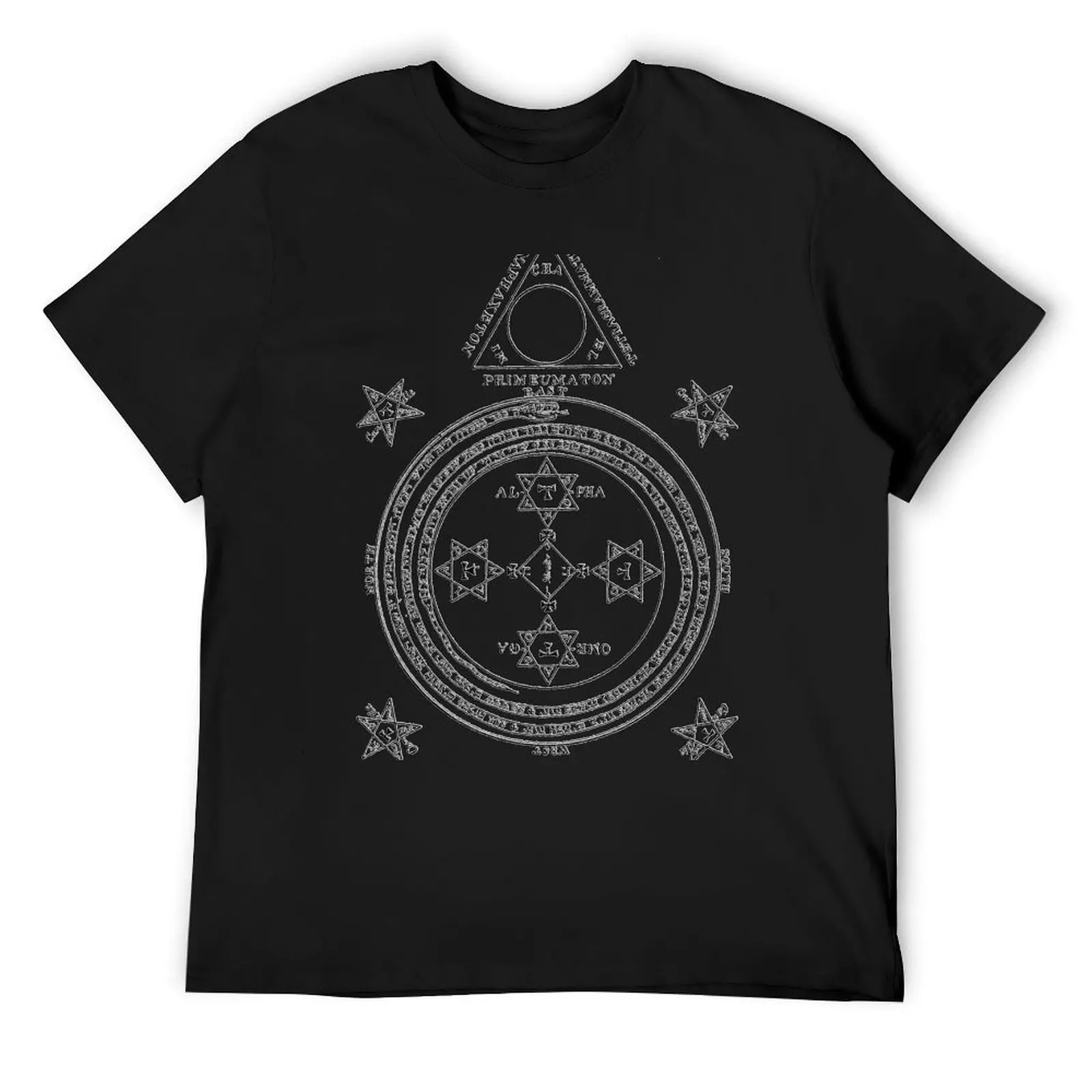 

Solomon Circle Goetia Black n White T-Shirt oversized shirts graphic tees summer tops men graphic t shirts