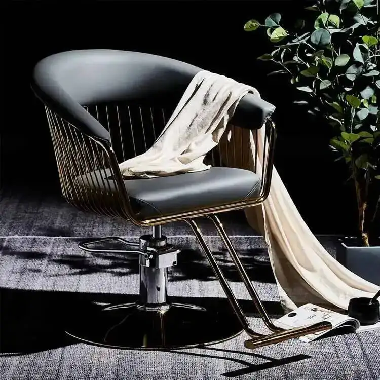 

Beauty Equipment Barber Chair Luxury Dressing Woman Stylist Barber Chair Makeup Recliner Cosmetic Cadeira Barbeiro Decorative
