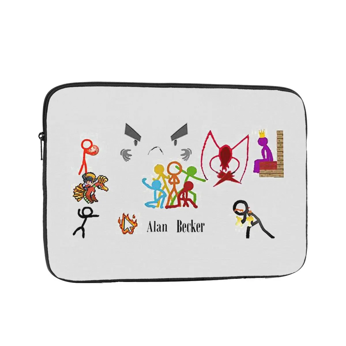 With Fire Mouse Pickaxe  Notebook Laptop Bag Case Pouch 10 12 13 15 17 Inch Notebook Sleeve Cover Bag Tablet Shockproof Case Bag