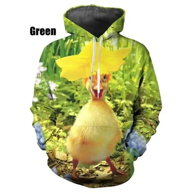 Funny Ducks 3D Print Hoodie Men/Women Casual Fashion Hoodies Kids Long Sleeves Pullover Sweatshirts Oversized Unisex Clothes 6XL