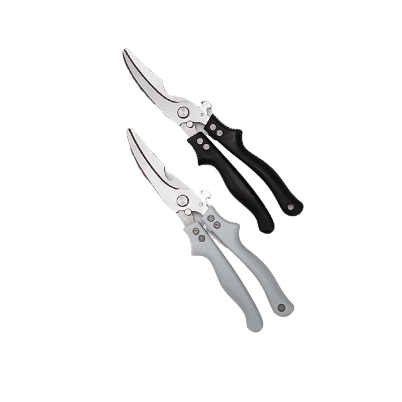 Kitchen Scissors, Multi-functional Chicken Bone  Scraping Fish Scale Artifact, Bottle Opening Multi-purpose Self-locking Pliers,